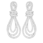 The Stella Micro Pave Crystal Drop Earrings - Multiple Colors